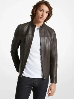 Veste de motard en cuir