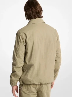 Veste en nylon froissé