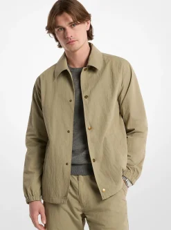 Veste en nylon froissé